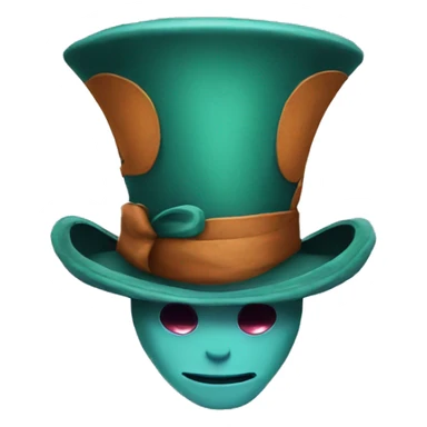 Mad Hatter hat sticker