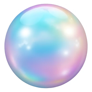 Pastel white divine iridescent shiny sparkly glorious glowing celestial cloudy marble ball sticker