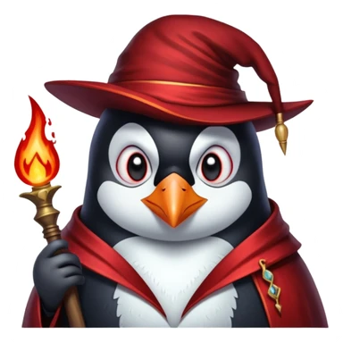 The penguin, the blood mage, looks at me with condemnation sticker