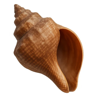 brown seashell, remove background sticker