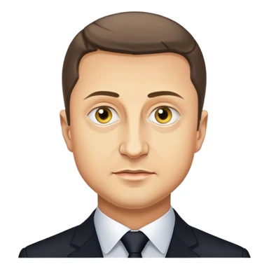 Photorealistic Vladimir Zelensky sticker