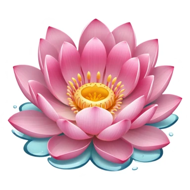 Lotus flower sticker