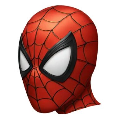 Red Spiderman-mask sticker
