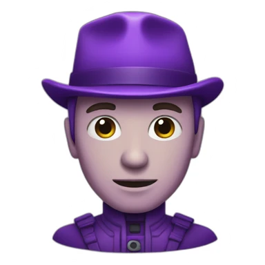 Homme qui contrôle du poison violet  sticker