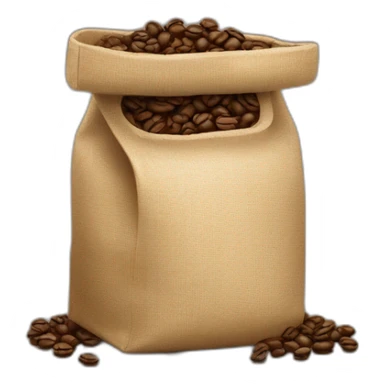 bag with coffee beans2 sticker
