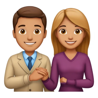 couple holding hands sticker