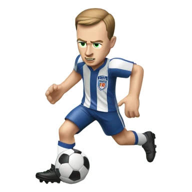 Peyton manning playing soccer sticker
