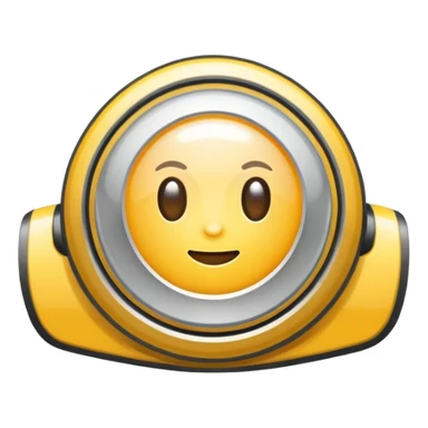 headlight icon with bright beams, minimal design sticker