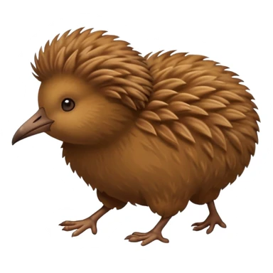 a kiwi bird running sticker