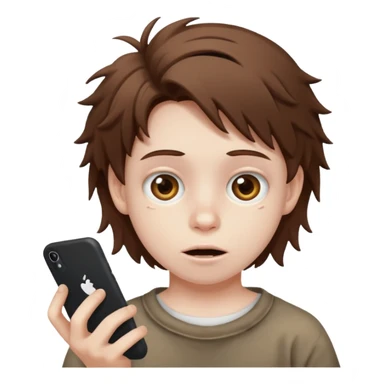 Weird kid doing something weird sticker