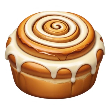 cinnamon roll bow sticker