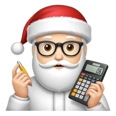 Accounting Christmas sticker