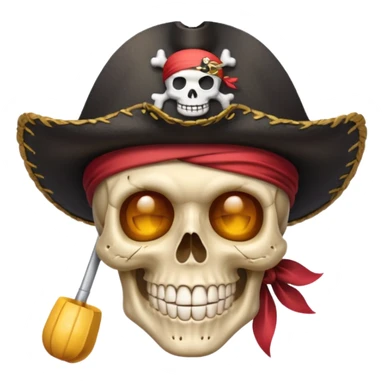Skull strawhat crew  pirate emoji sticker