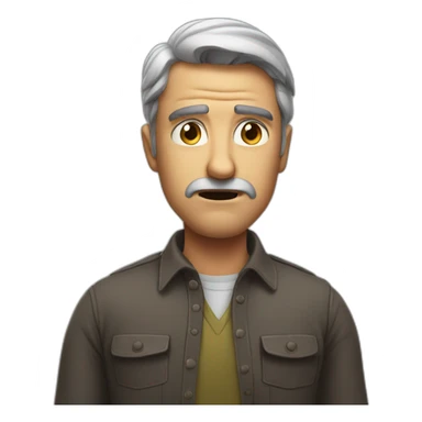 man scolding  sticker