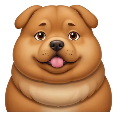 Fat dog sticker