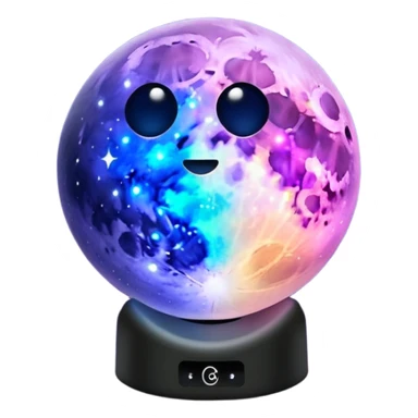 Nightlight GalaxyMoon Lamp sticker