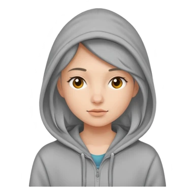 Kaila wearing a hoodie sticker