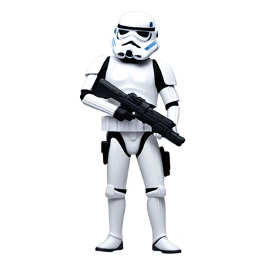 Storm trooper with blaster sticker