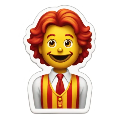 ronald mcdonald sticker