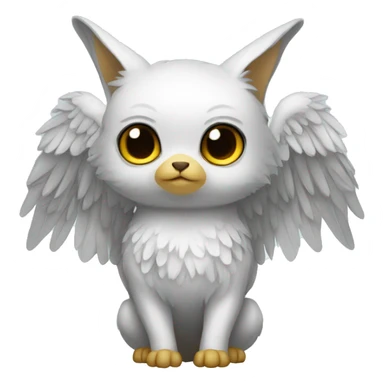 Cute cool winged animal hybrid full body  sticker