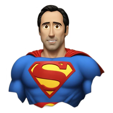 Nic Cage as Superman sticker