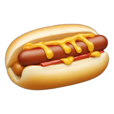 cat eating a hotdog sticker