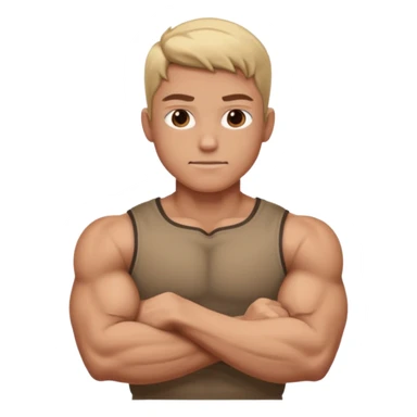   crossing  arm  no face just arm  sticker