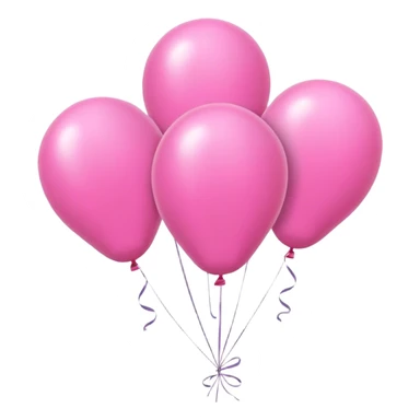 Pink balloons sticker