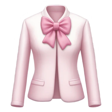 sweeties pastel pink and white jacket with a pink bow sticker