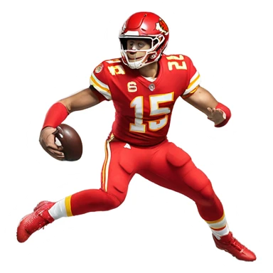Patrick Mahomes getting tackled sticker