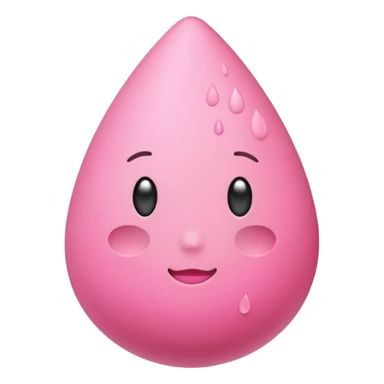 Plane pink beauty blender  sticker