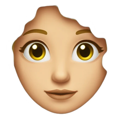 Chica pelo moreno ojos verdes abrazando chica rubia con rizos sticker