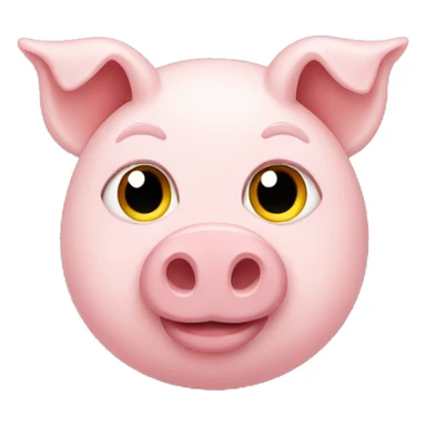 Pig with cat ears sticker