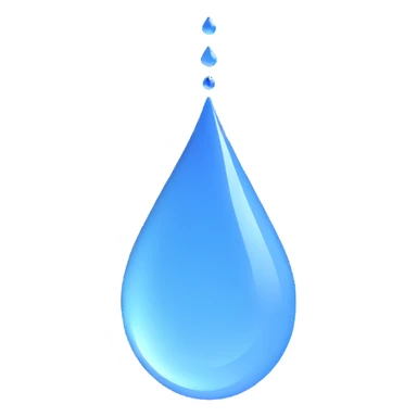 realistic water drop with reflection sticker