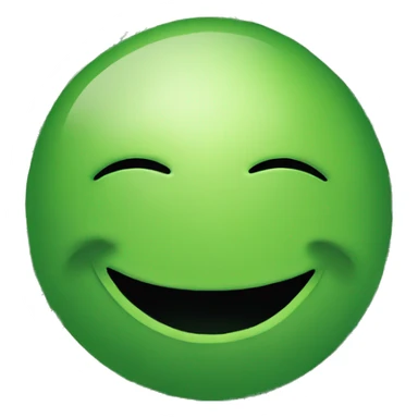 smiley vert avec dollars à la place des yeux sticker