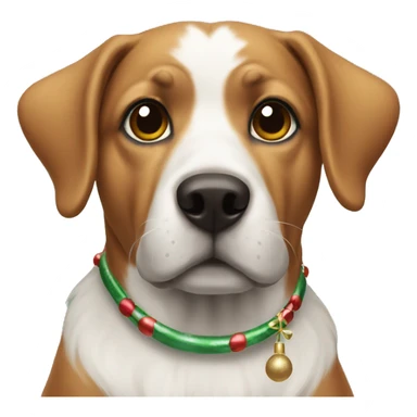 Dog wearing Christmas  sticker