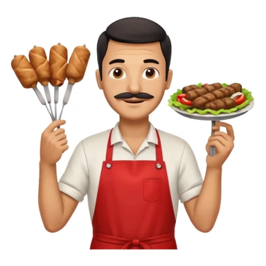 kebab man sticker