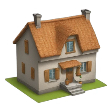 Maison sans toit sticker