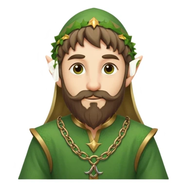 long bearded elf sticker