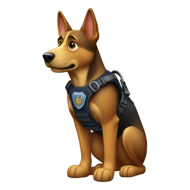 Police dog sticker