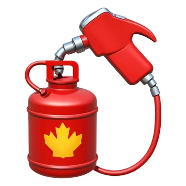 crveni kanister za benzin sticker