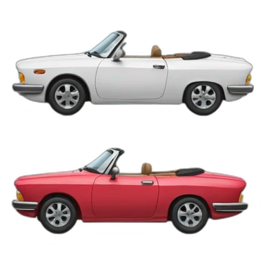 car cabriolet sticker