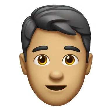 an emoji showing their jawline sticker