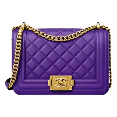 chanel le boy violet bag sticker