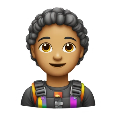 K3 met een regenboog jurk sticker