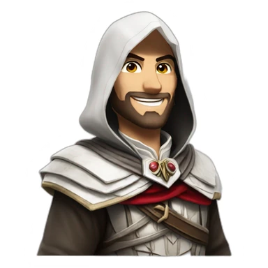 Ezio auditore smiling sticker
