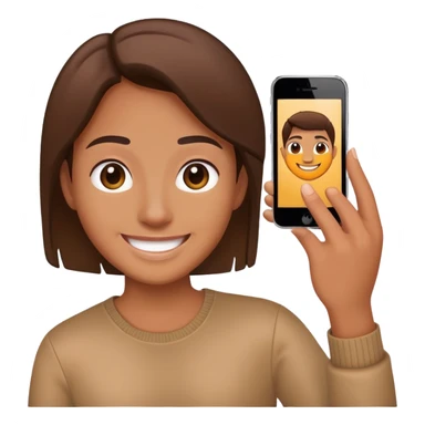 taking photo with iphone sticker