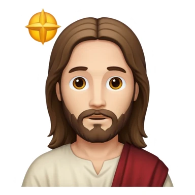 Jesus with white skin sticker