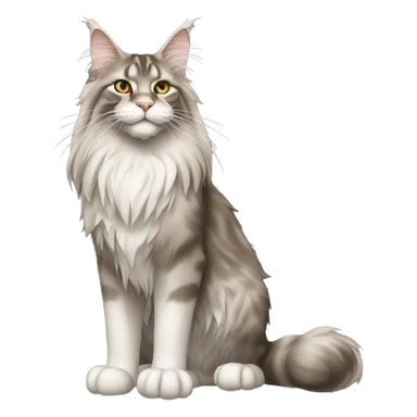 Maine Coon Cat Full Body sticker