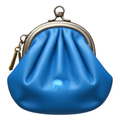 sac à  pièces bleues sticker